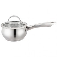 Ковш agness со стекл. крышкой серия apple 1,0 л.14x7.5 см (937-350)