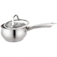 Ковш agness со стекл. крышкой серия apple 1,0 л.14x7.5 см (937-350)