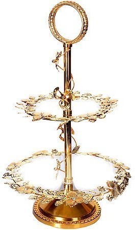 Конфетница 2х ярус. ВАНЕССА-ПРЕМИУМ.LR (30422)