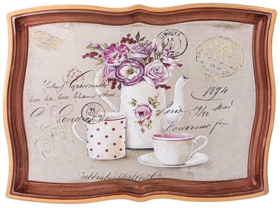 Поднос коллекция "старинный прованс" 42*30 см Lefard (106-620)