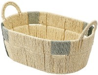 Корзина плетеная овальная bodhran sage из коллекции ethnic, размер l (77234)