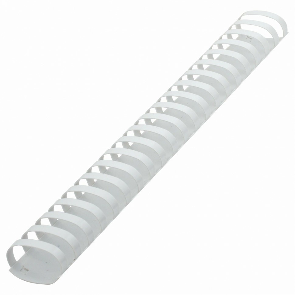 Пружины пластик. для переплета к-т 50 шт. 38 мм (для сшив. 281-340 л.) белые Brauberg 530820 (89935)