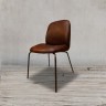 Стул SHELL SHELL/Brown, каркас металл, обивка натуральная кожа, ROOMERS FURNITURE