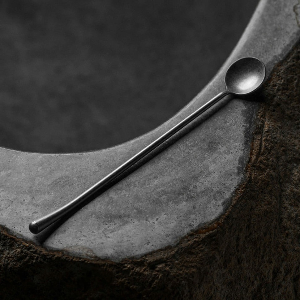 Ложка для холодного чая YG149-ICES, нержавеющая сталь 18/10, stone washed, 1966