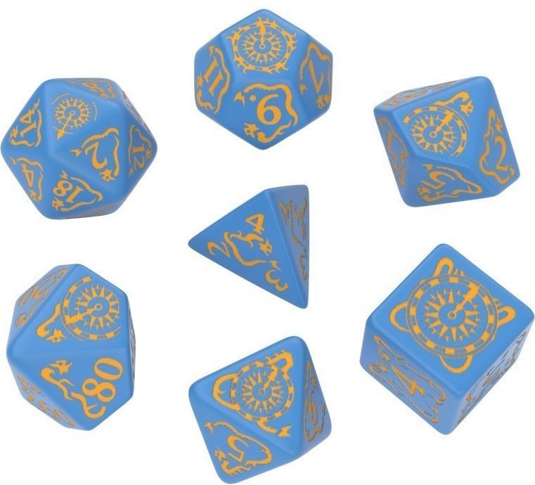 Набор кубиков Pathfinder "Ruins of Azlant", для RPG, сине-оранжевый (31404)