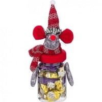 Упаковка для подарков &quot;веселые мышки&quot; 7*7 см. высота=20 см. без упаковки Lefard (855-111)