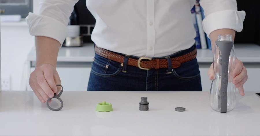 Экобутылка с фильтром black+blum, eau good duo,700 мл,  голубая (62877)