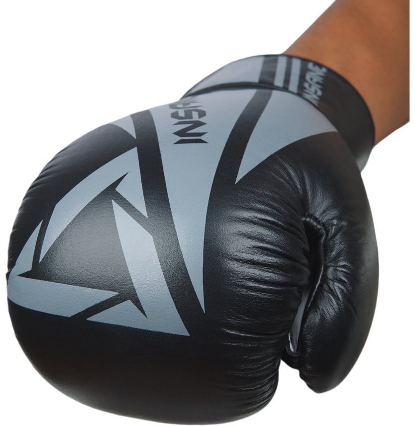 Перчатки боксерские ARES, кожа, черный, 12 oz (1738622)