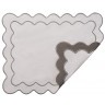 Салфетка под приборы с контрастным кантом серого цвета из коллекции trendy ruffles, 35х45 см (78894)