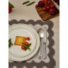 Салфетка под приборы с контрастным кантом серого цвета из коллекции trendy ruffles, 35х45 см (78894)