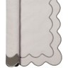 Салфетка под приборы с контрастным кантом серого цвета из коллекции trendy ruffles, 35х45 см (78894)