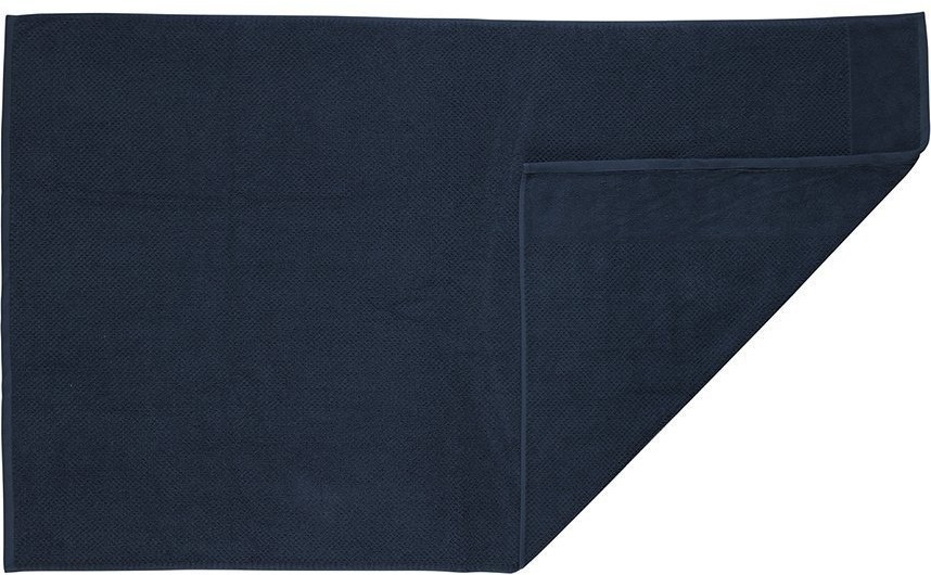 Полотенце банное фактурное темно-синего цвета из коллекции essential, 90х150 см (69140)