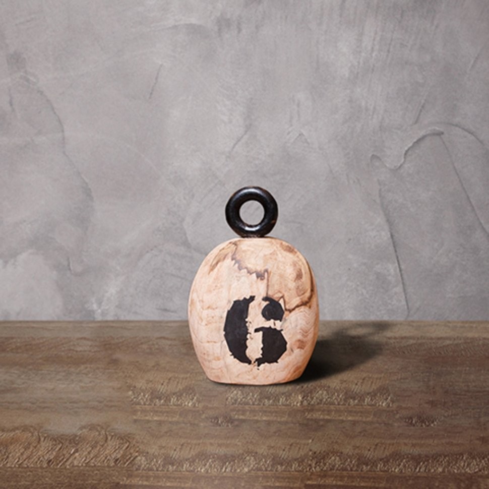 Декор гиря FO-1540C, MANGO WOOD AND IRON, Natural mango, ROOMERS FURNITURE