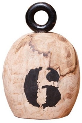 Декор гиря FO-1540C, MANGO WOOD AND IRON, Natural mango, ROOMERS FURNITURE