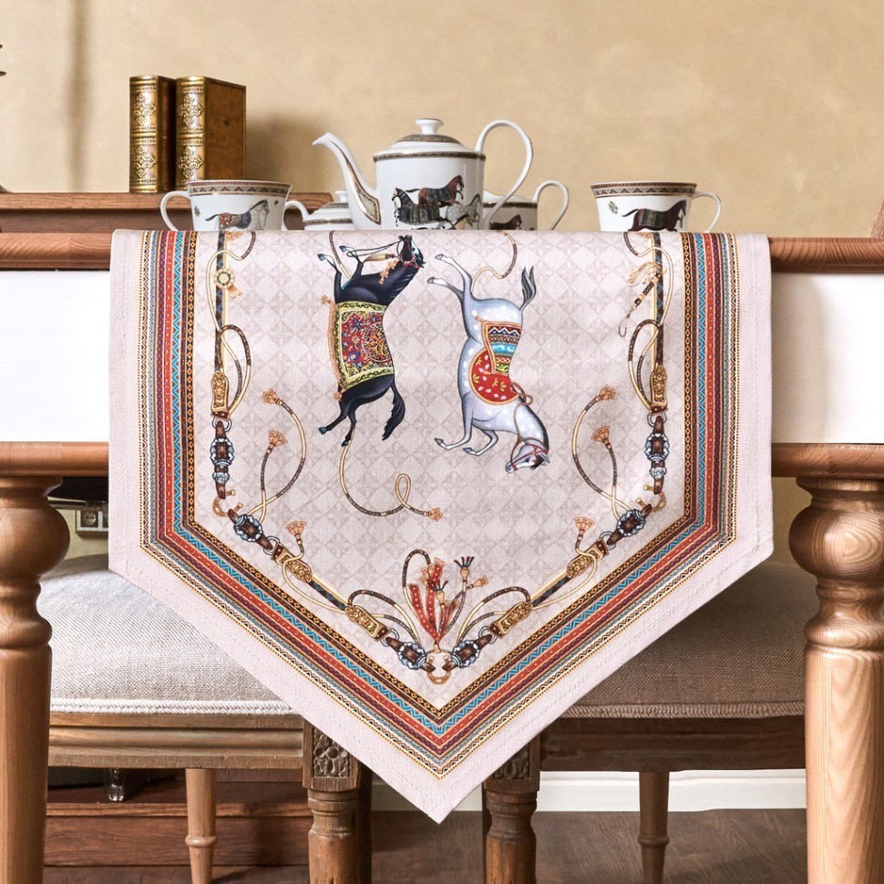 Дорожка на стол "passage", 45х400см, капучино, 100% хлопок,твил Lefard (850-760-33)