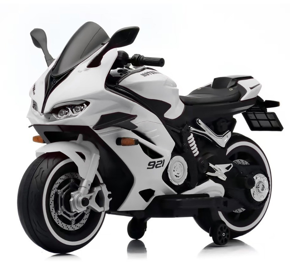 Детский электромотоцикл Ducati (12V, EVA, ручка газа, спидометр) (FT-921-WHITE)