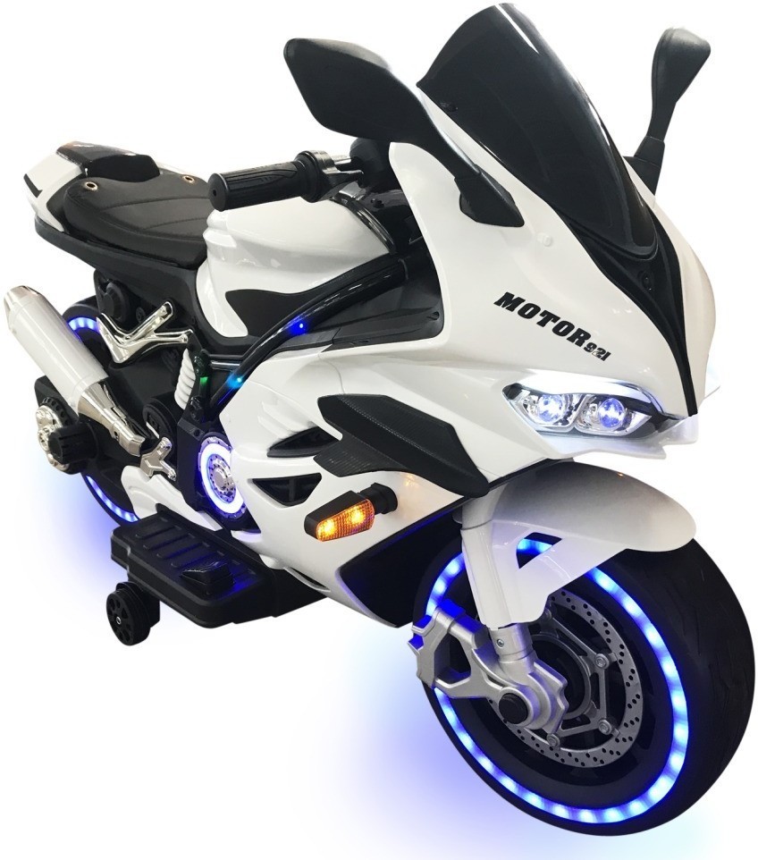 Детский электромотоцикл Ducati (12V, EVA, ручка газа, спидометр) (FT-921-WHITE)