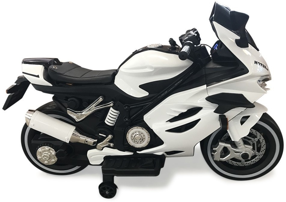 Детский электромотоцикл Ducati (12V, EVA, ручка газа, спидометр) (FT-921-WHITE)